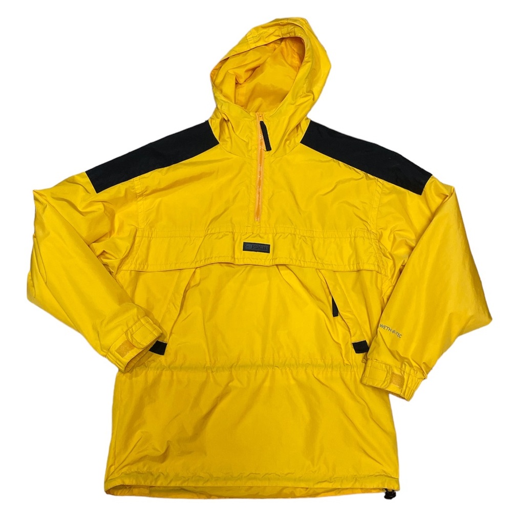Vintage CB Sports Oversized Baggy Windbreaker Rain Jacket with Pouch (size M)
